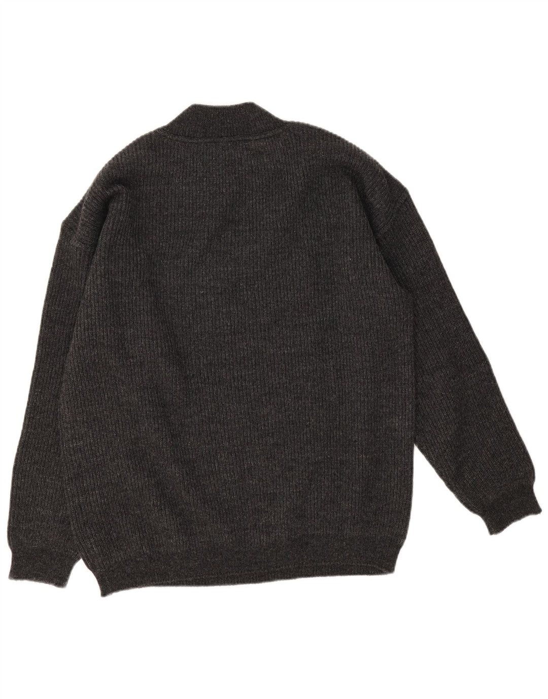 Stefanel Mens Turtle Neck Jumper Sweater Medium Grey Wool