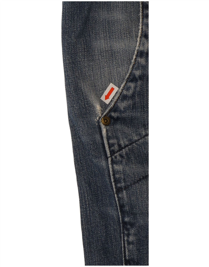 LEE Mens Whizit Denim Shorts W32 Medium Blue Cotton