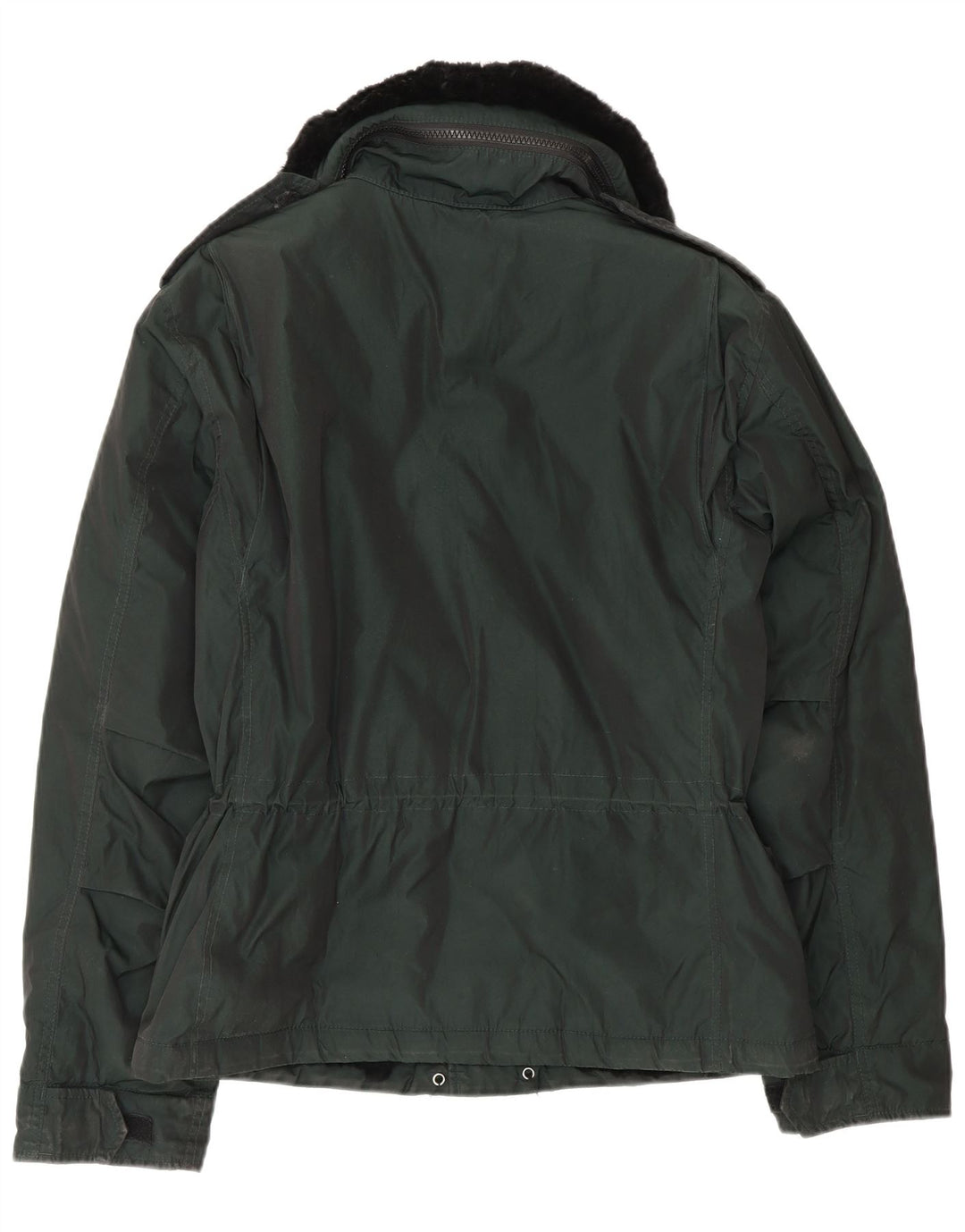 Aspesi Mens Military Jacket UK 38 Medium Green Colourblock Polyester