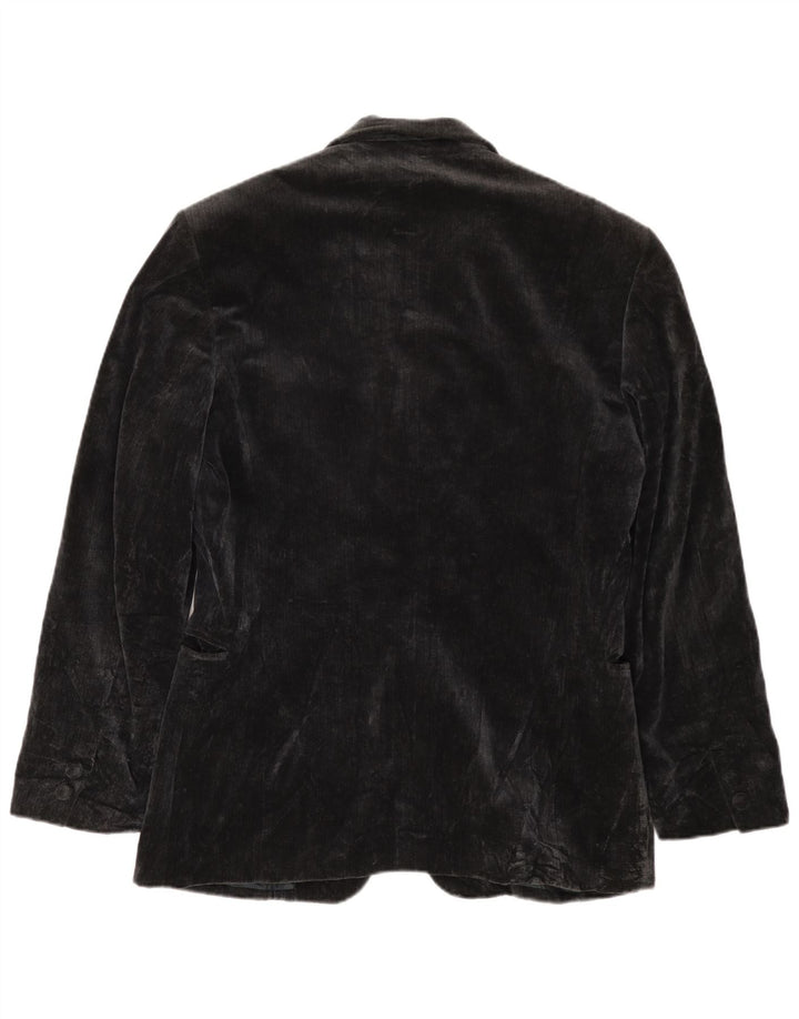 CALUGI E GIANNELLI Mens Velvet Blazer Jacket IT 52 XL Navy Blue