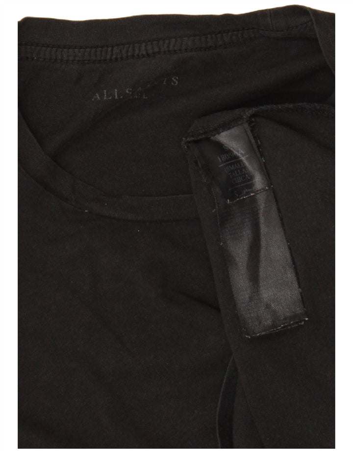 ALL SAINTS Mens T-Shirt Top Small Black Cotton