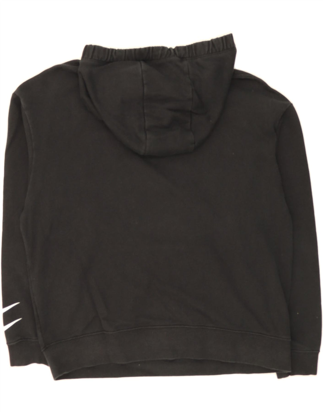 NIKE Womens Graphic Oversized Hoodie Jumper UK 14 Medium Black Vintage Nike and Second-Hand Nike from Messina Hembry 
