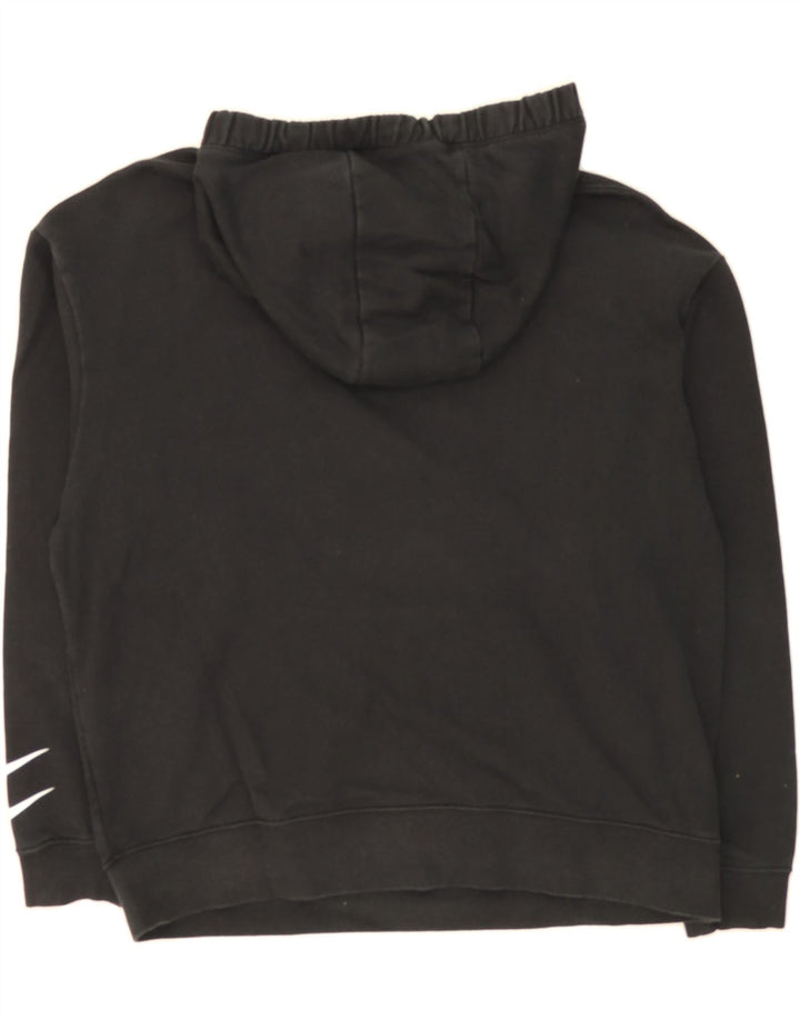 NIKE Womens Graphic Oversized Hoodie Jumper UK 14 Medium Black Vintage Nike and Second-Hand Nike from Messina Hembry 