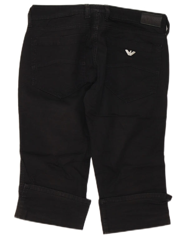 Armani Womens Capri Jeans W29 Medium Black Cotton