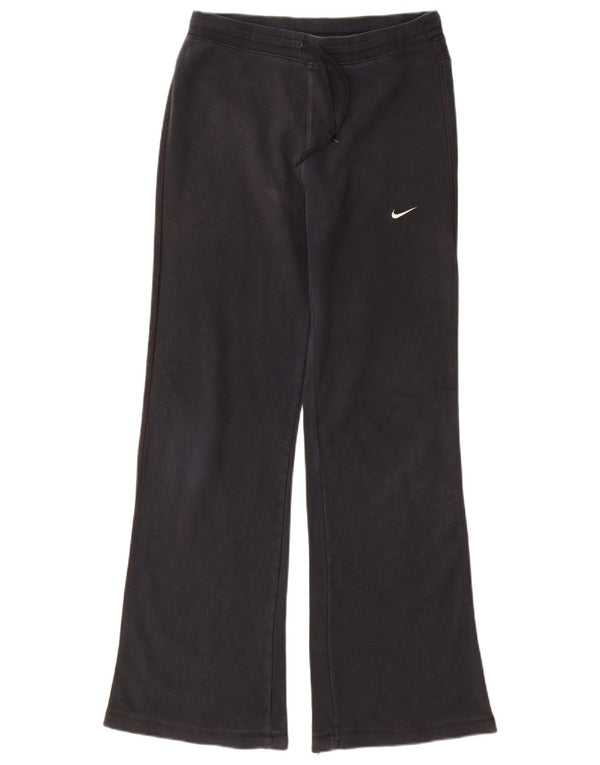 Nike Womens Tracksuit Trousers UK 10/12 Medium Navy Blue Cotton
