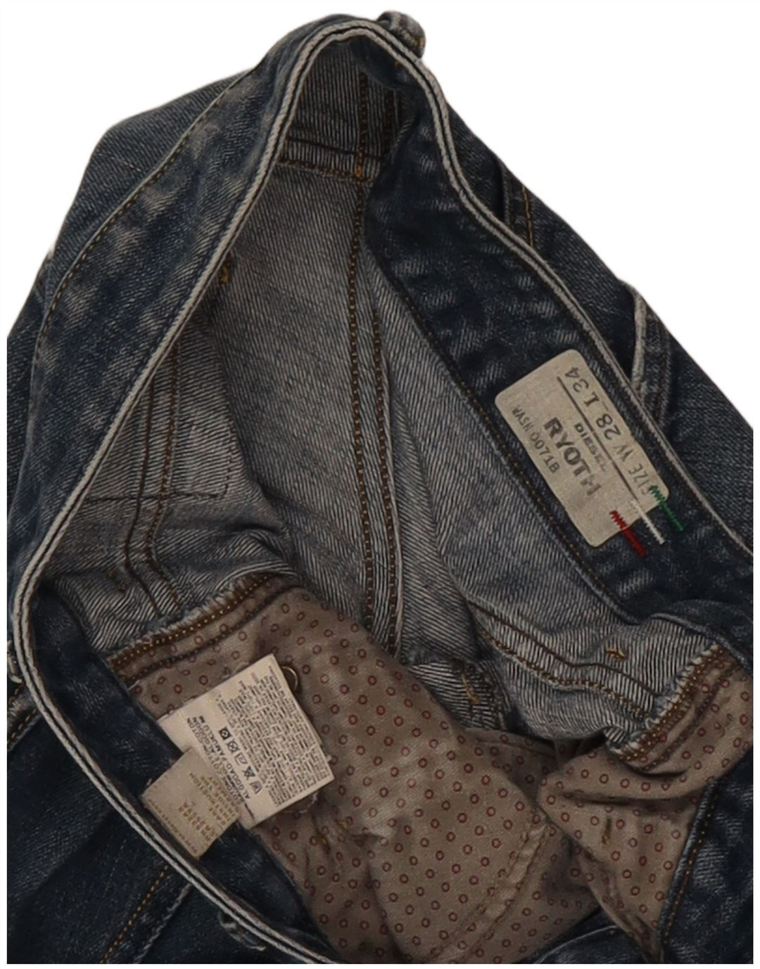 Diesel Womens Ryoth Bootcut Jeans W28 L30 Blue Cotton