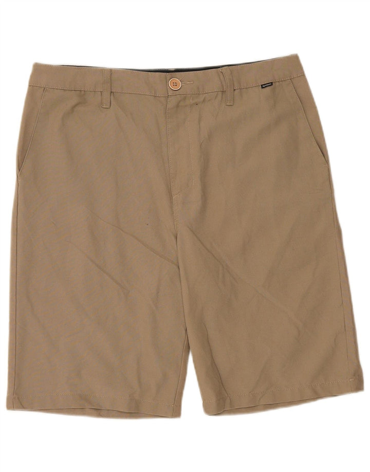 HURLEY Mens Chino Shorts W32 Medium Beige Polyester