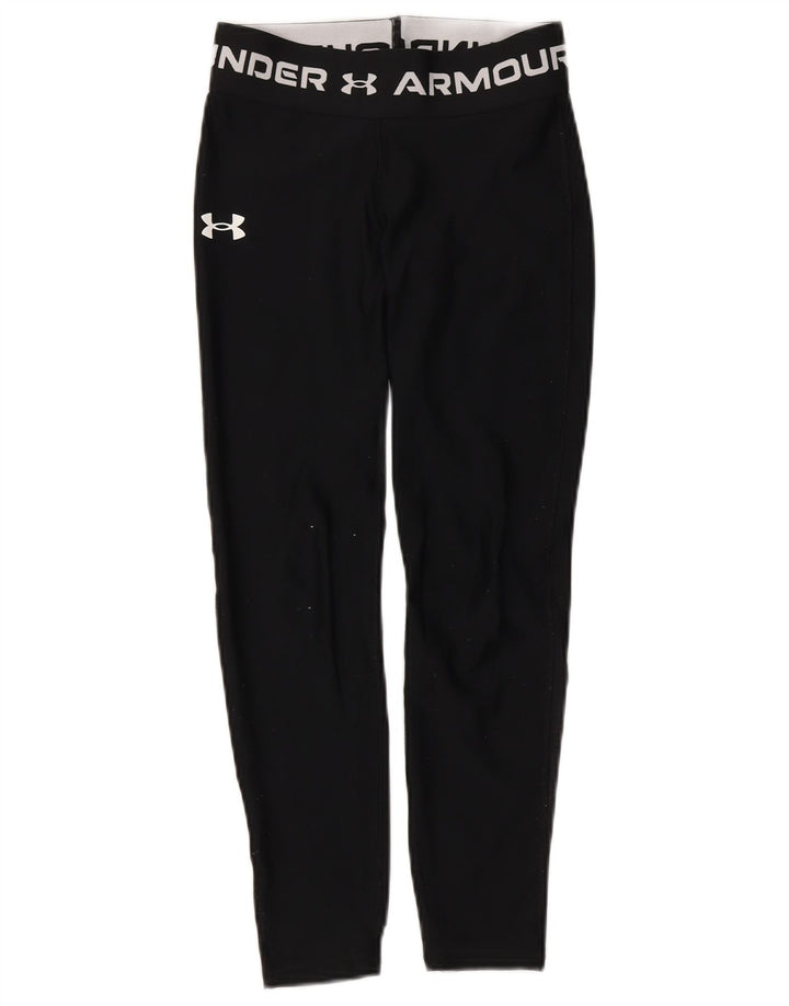 UNDER ARMOUR Womens Graphic Leggings UK 10 Small  Black