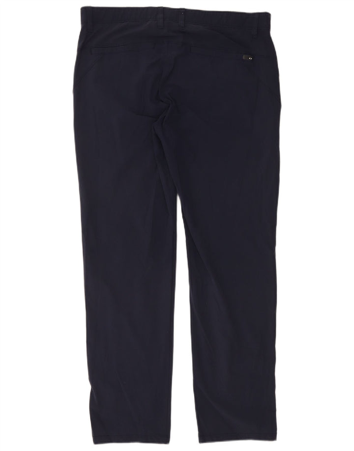 OAKLEY Mens Regular Fit Chino Trousers W36 L32 Navy Blue