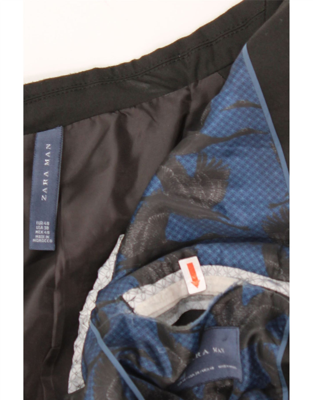 ZARA Mens 2 Button Blazer Jacket EU 48 Medium Black