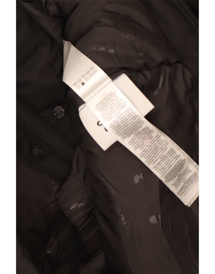 Wed'Ze Womens Hooded Windbreaker Jacket UK 14 Medium Black Polyamide