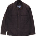 Marks & Spencer Mens Autograph Utility Jacket UK 40 Large Navy Blue Cotton