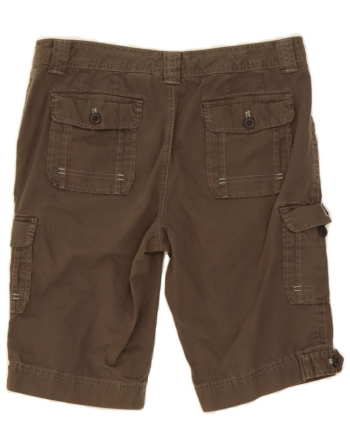 EDDIE BAUER Womens Cargo Shorts US 10 Large W34  Brown Cotton Vintage Eddie Bauer and Second-Hand Eddie Bauer from Messina Hembry 