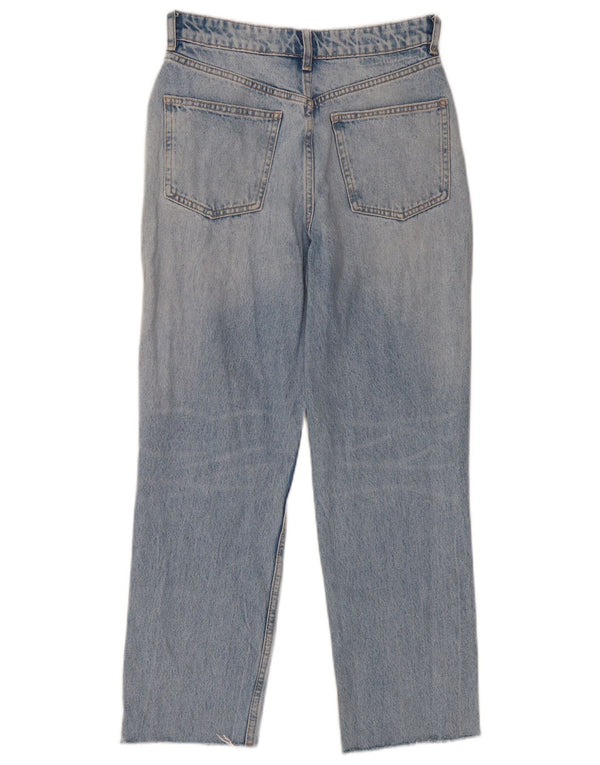 Zara Womens High Waist Jeans EU 36 XS W26 L25 Blue Cotton