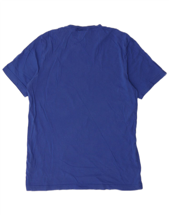 Adidas Mens T-Shirt Top Medium Navy Blue Cotton