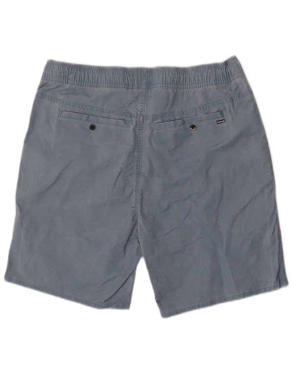 Hurley Mens Swimming Shorts Small Blue Cotton