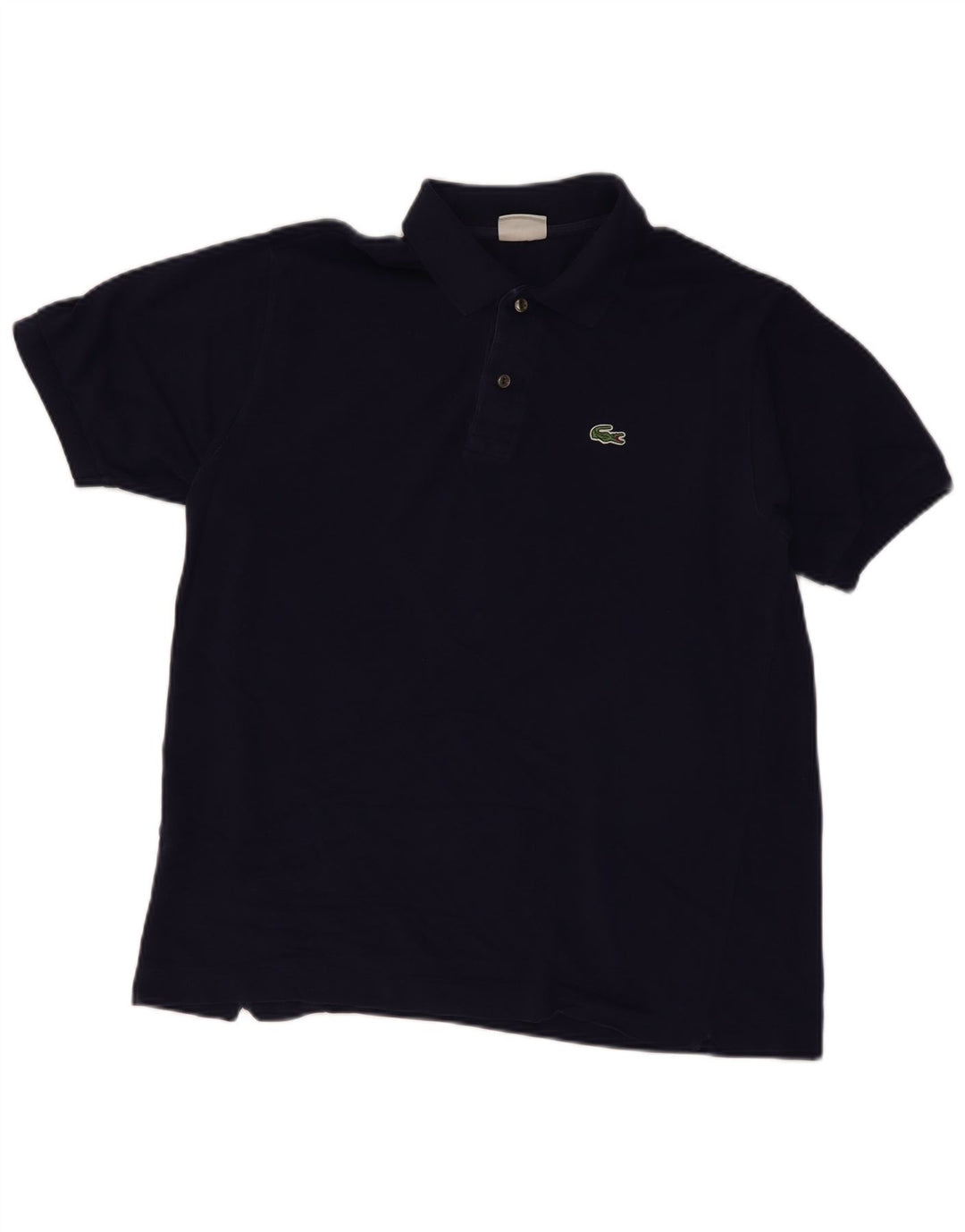 LACOSTE Mens Polo Shirt Size 5 Large Navy Blue Cotton