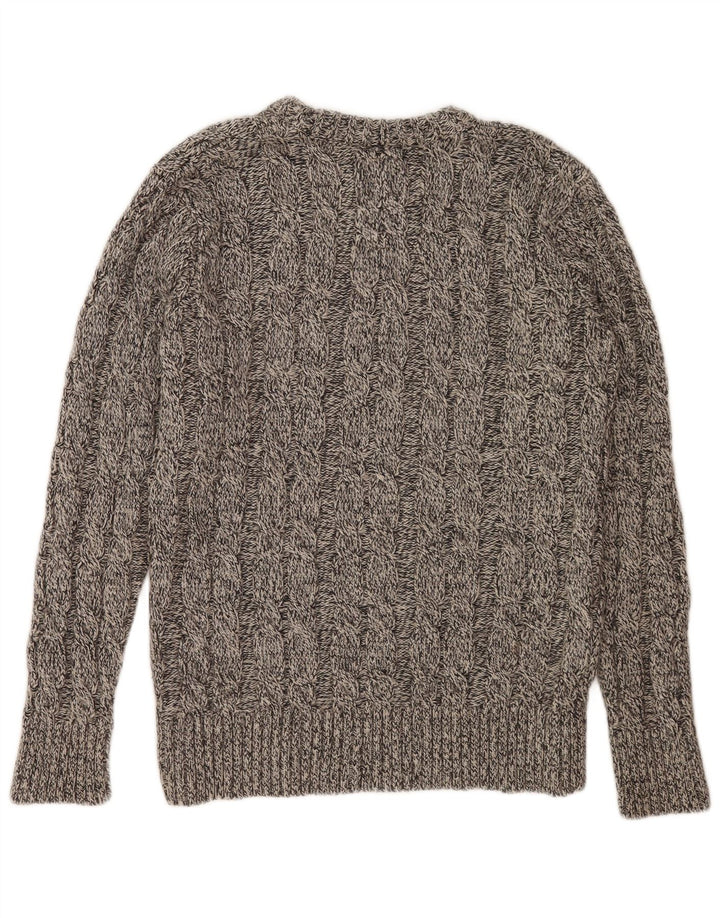 Superdry Mens Crew Neck Jumper Sweater Medium Grey Flecked Acrylic