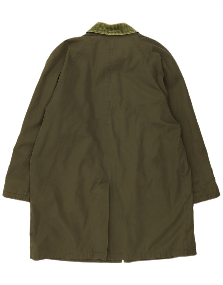 Frankie & Trace Mens Overcoat IT 46 Small Khaki Polyester