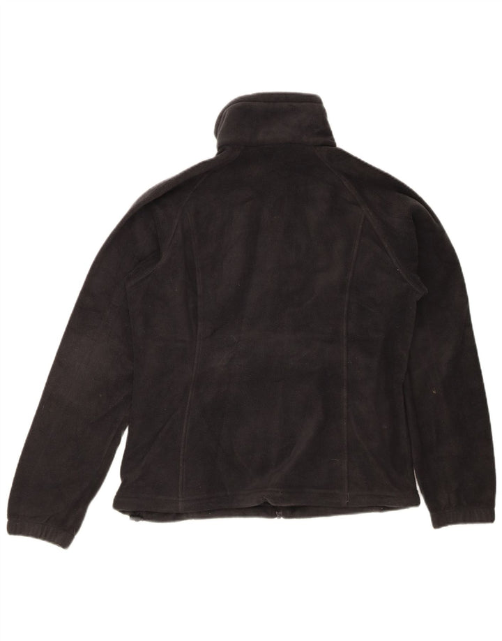 COLUMBIA Womens Fleece Jacket UK 14 Medium Black Polyester
