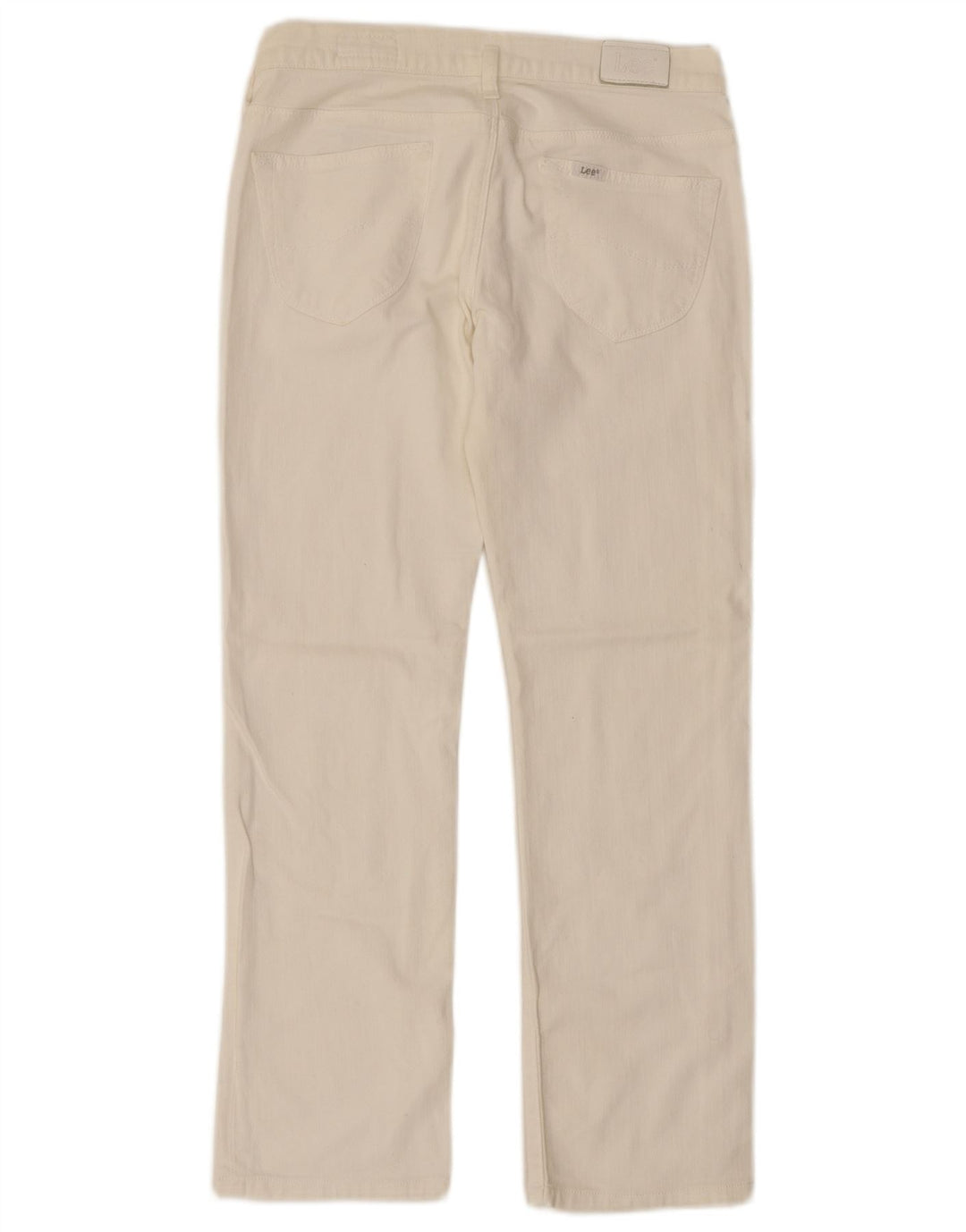 LEE Girls Lilly Straight Jeans 14-15 Years W28 L26 White Cotton