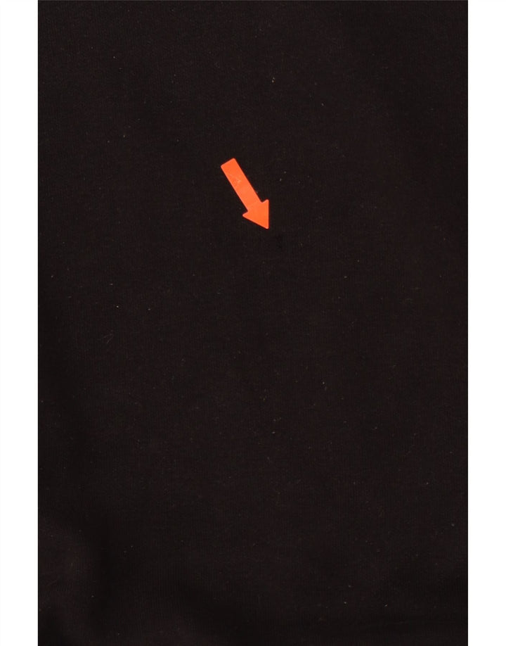 ALPHA INDUSTRIES Mens Graphic Sweatshirt Jumper 2XL Black Cotton