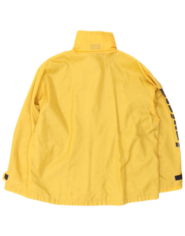 Invicta Womens Graphic Windbreaker Jacket UK 14 Large Yellow Polyamide