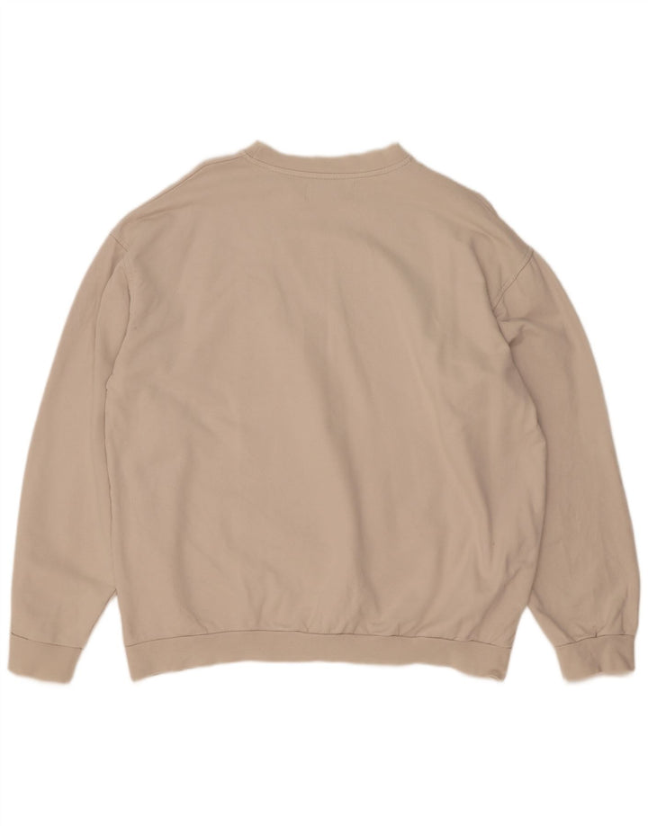 Kappa Mens Sweatshirt Jumper 2XL Beige Cotton