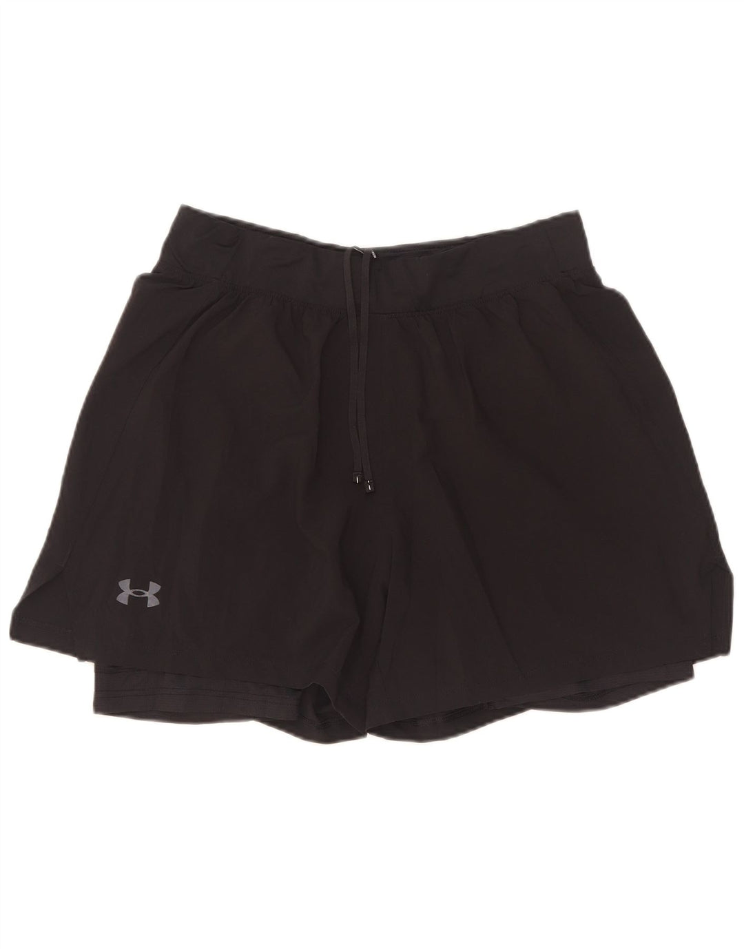 Under Armour Womens Sport Shorts UK 14 Large Black Polyester