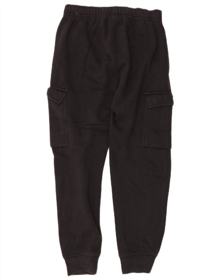 NIKE Womens Cargo Tracksuit Trousers Joggers UK 10 Small  Black Cotton
