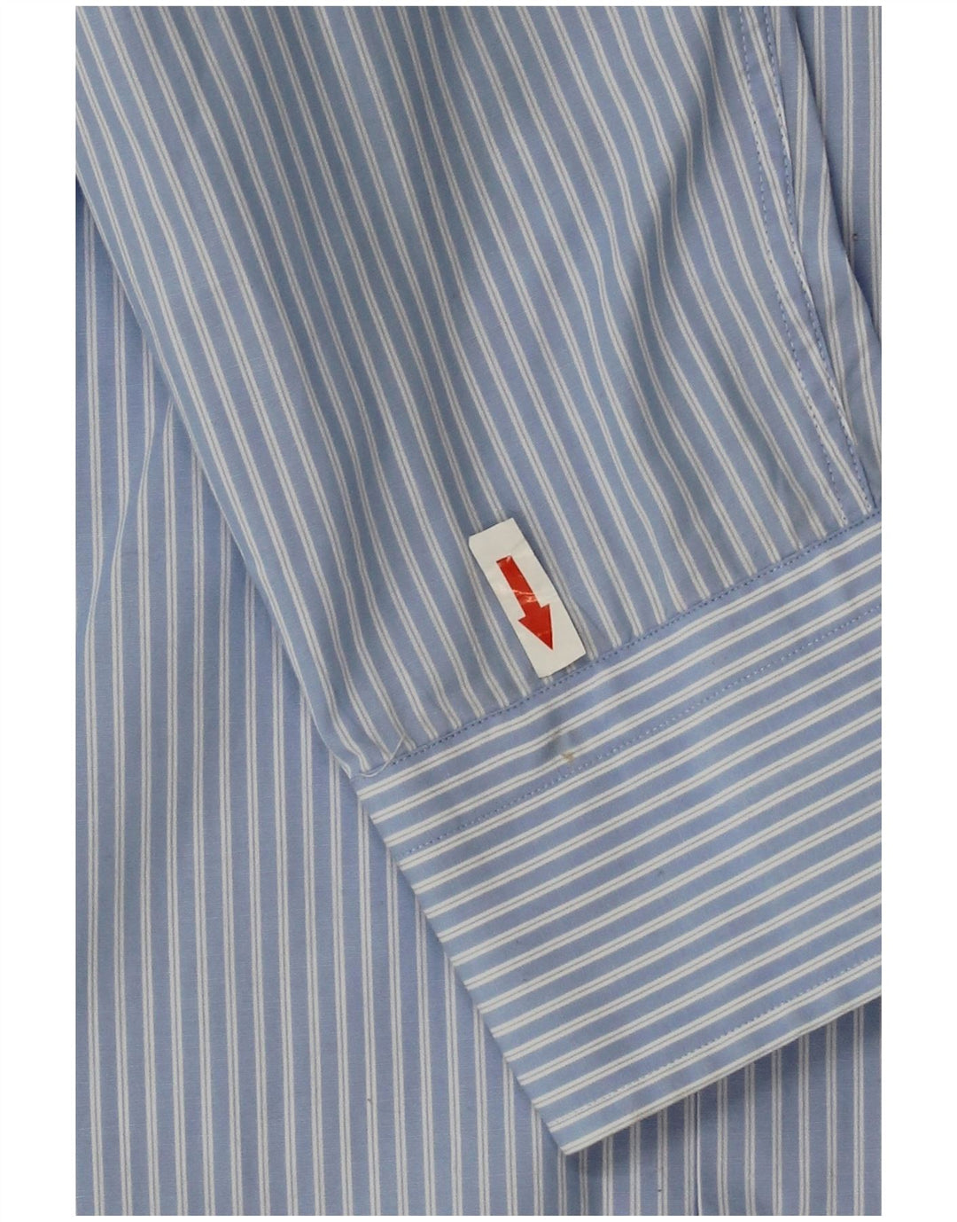 Hugo Boss Mens Shirt Size 41 16 Large Blue Pinstripe