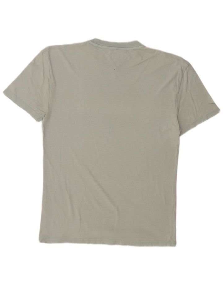 TOMMY HILFIGER Mens Graphic T-Shirt Top Small Turquoise