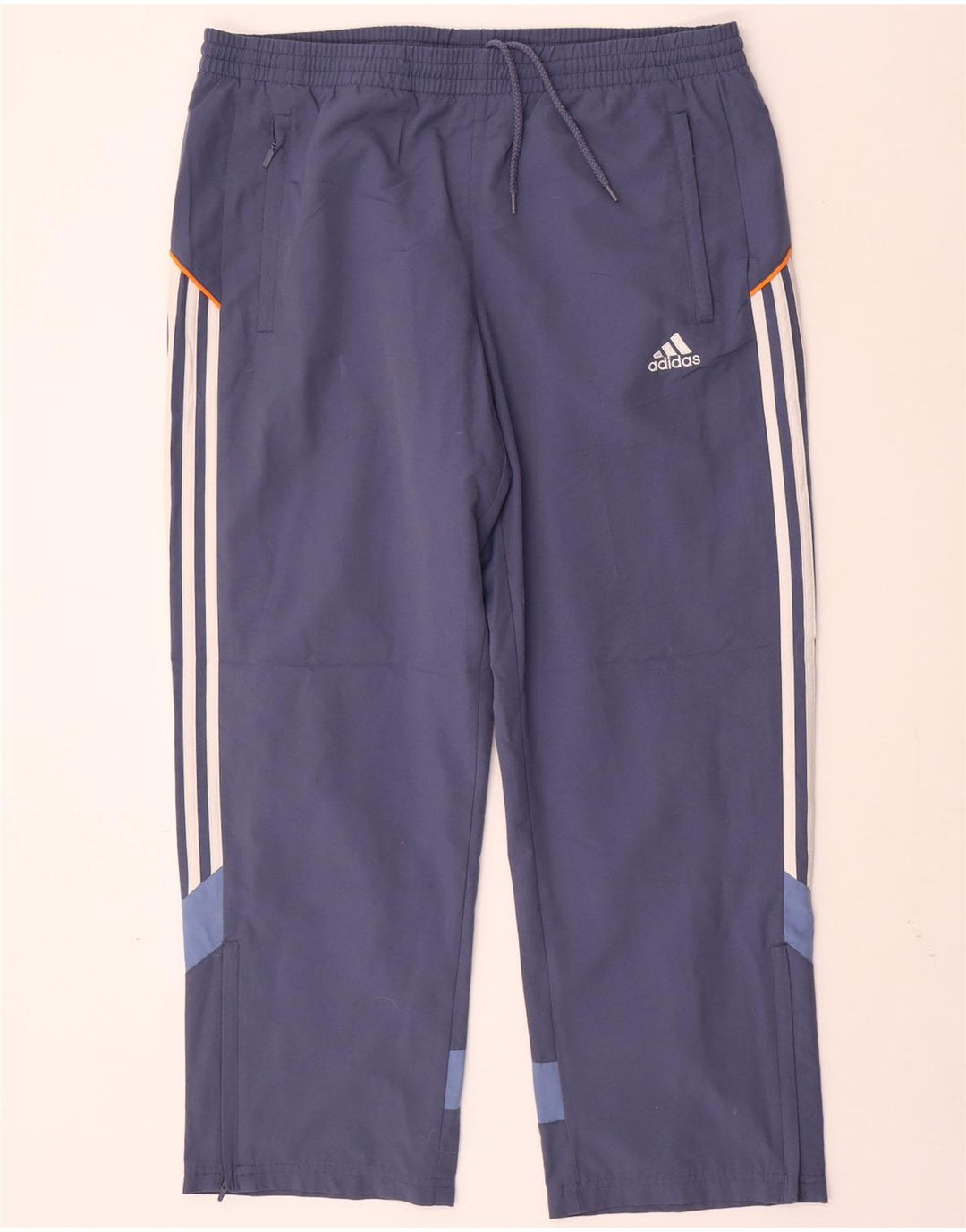 ADIDAS Mens Tracksuit Trousers UK 40/42 Medium Blue Polyester