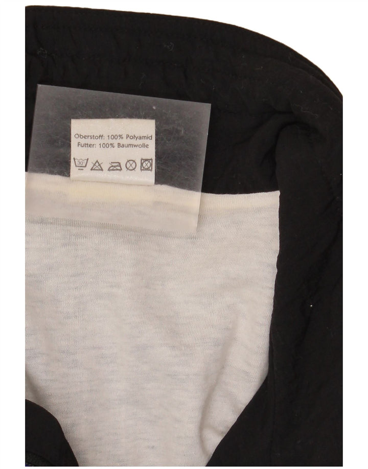 Shamp Mens Tracksuit Top Jacket Large Black Colourblock Polyamide