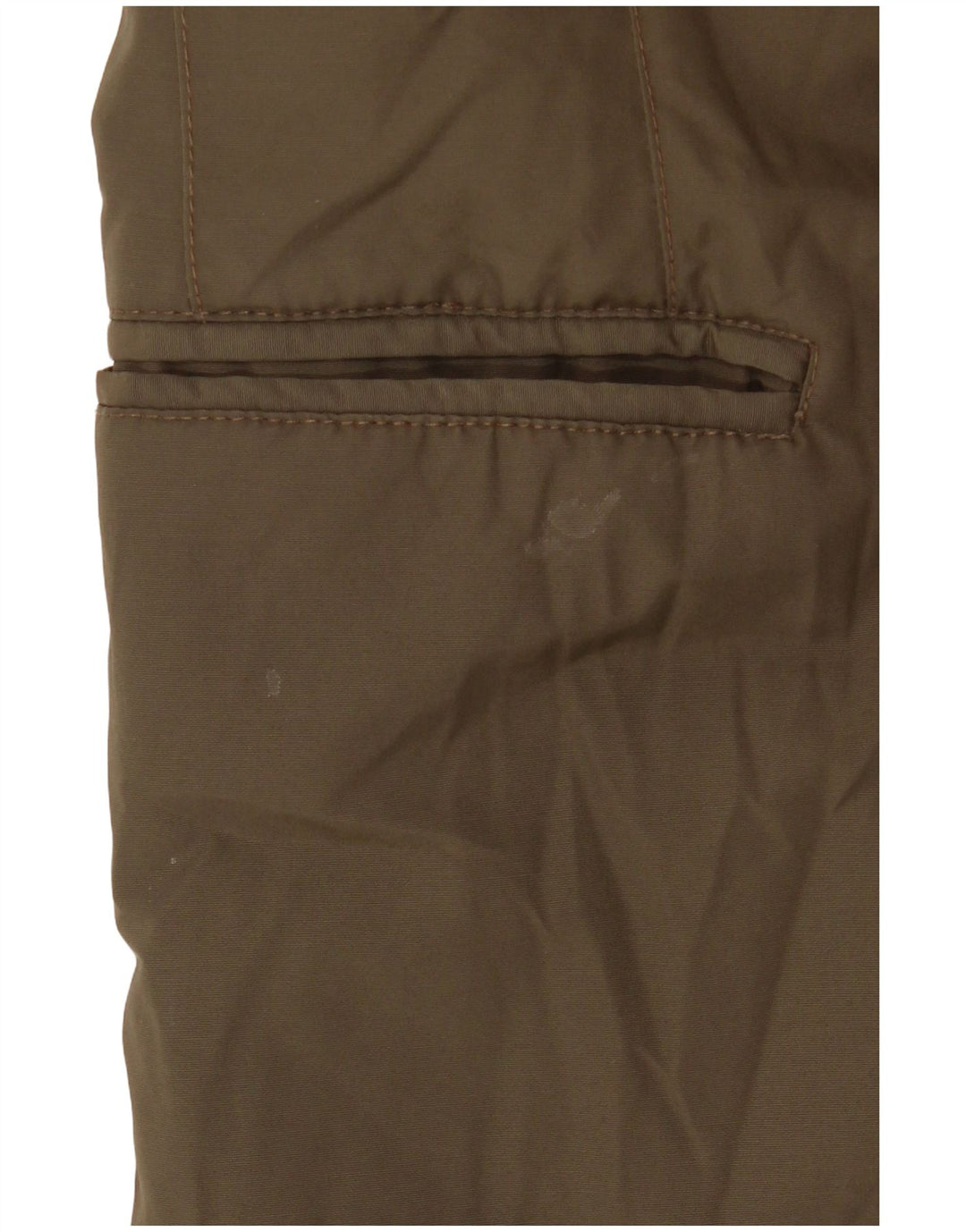 The Bridge Mens Padded Windbreaker Coat IT 48 Medium Khaki Polyamide