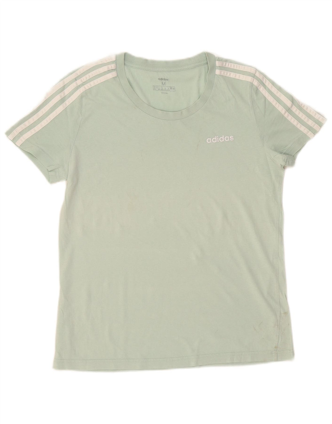 Adidas Womens T-Shirt Top UK 12/14 Medium Green