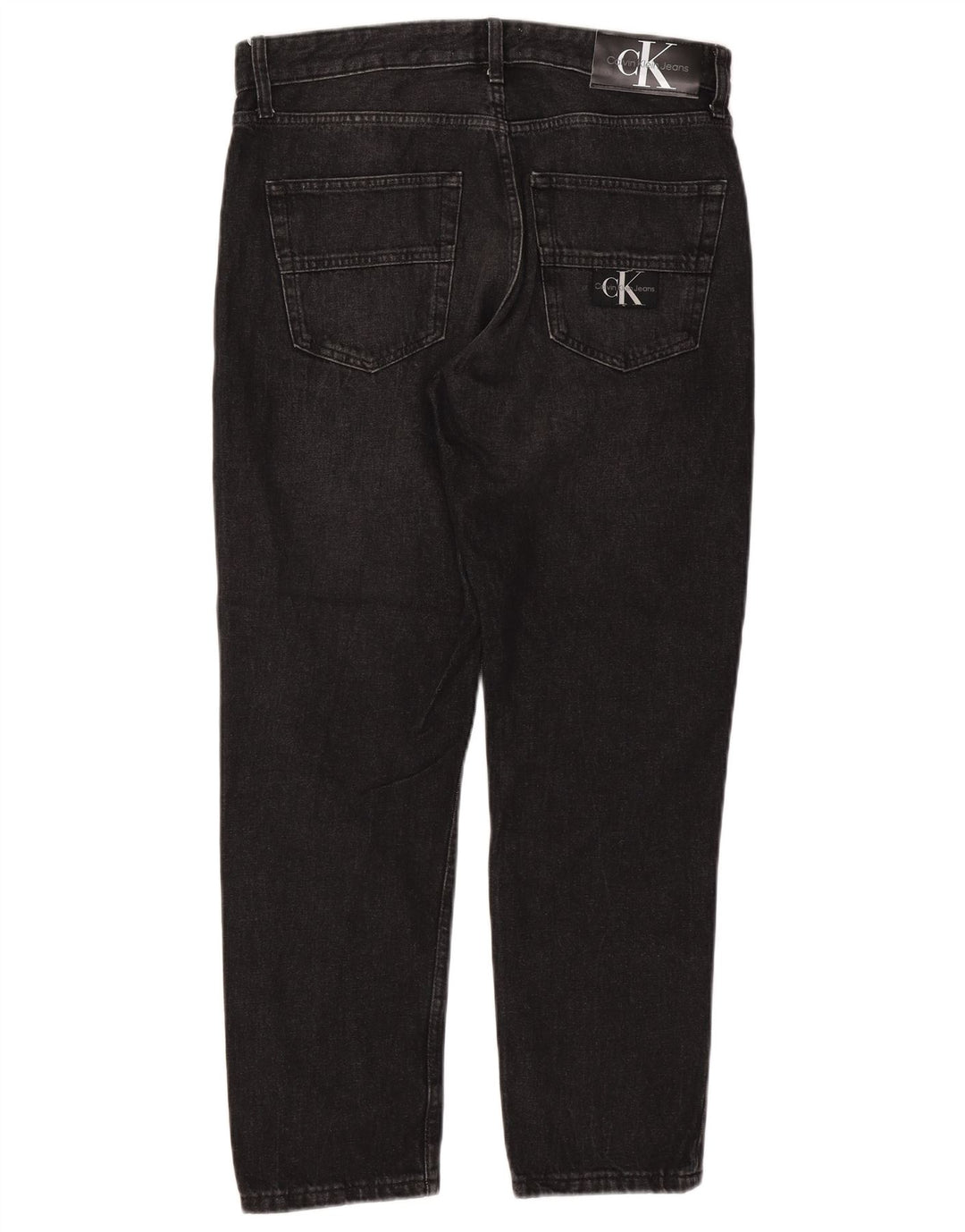 CALVIN KLEIN Mens Slim Jeans W32 L27 Black Cotton