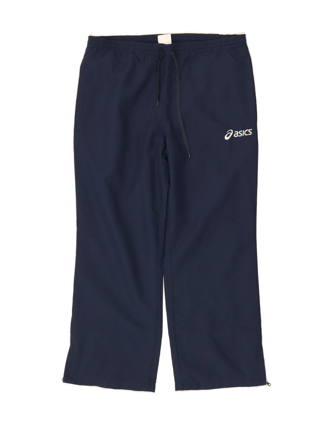 ASICS Womens Tracksuit Trousers UK 12 Medium  Navy Blue Polyester Vintage Asics and Second-Hand Asics from Messina Hembry 