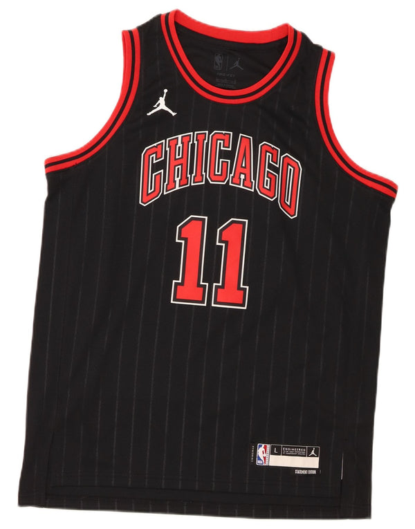 Jordan Boys Chicago Bulls Graphic T-Shirt Top 14-15 Years Large Black