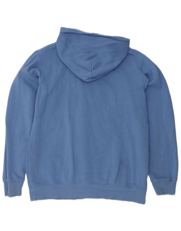 Nike Mens Zip Hoodie Sweater UK 42/44 Large Blue