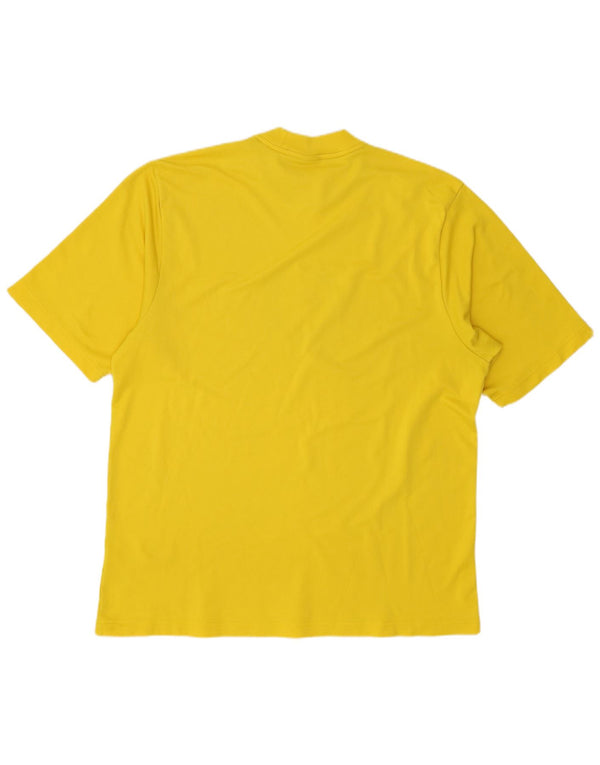 Nike Mens Graphic T-Shirt Top UK 47/48 2XL Yellow Polyester