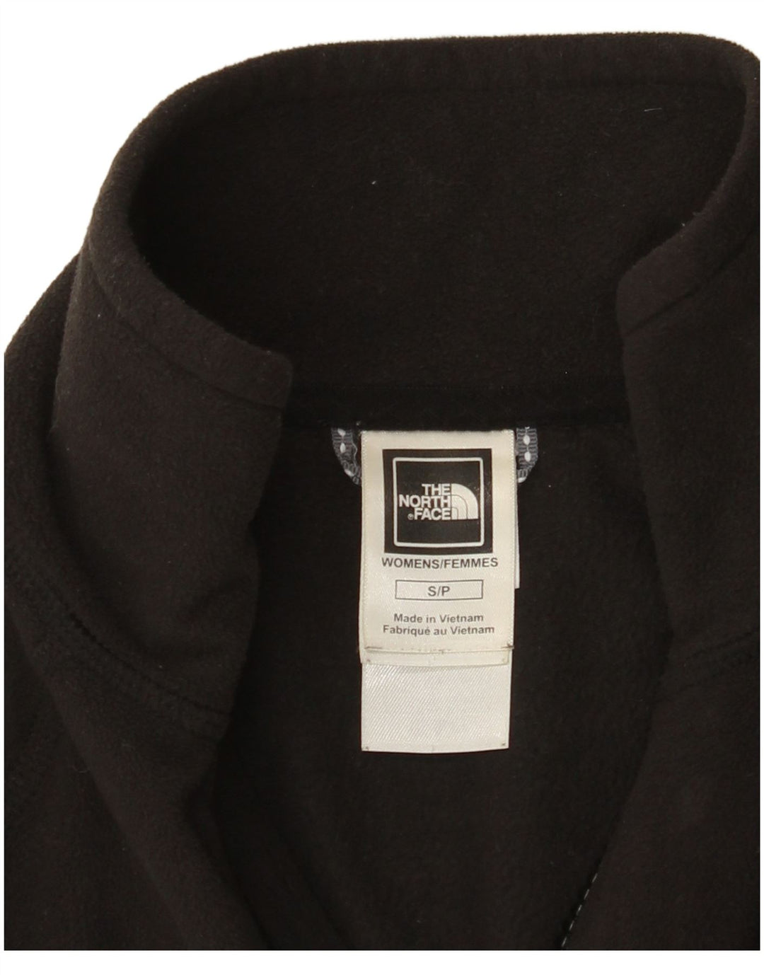 THE NORTH FACE Womens Fleece Jacket UK 10 Small Black Polyester