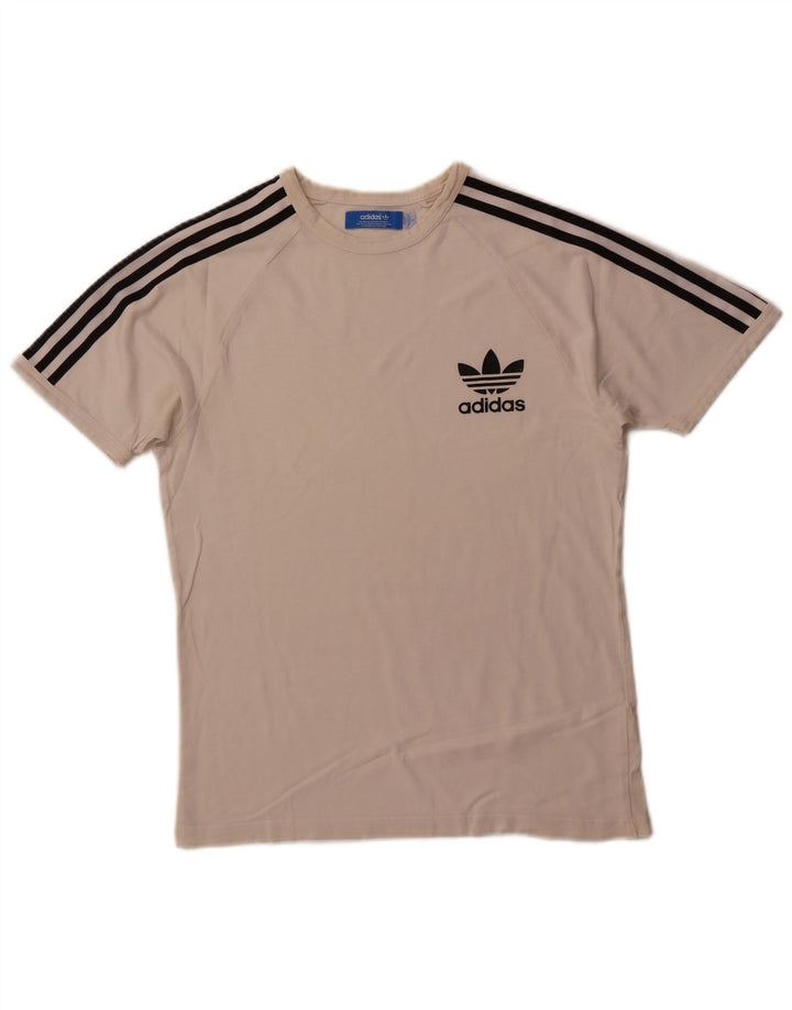 ADIDAS Mens T-Shirt Top Small White