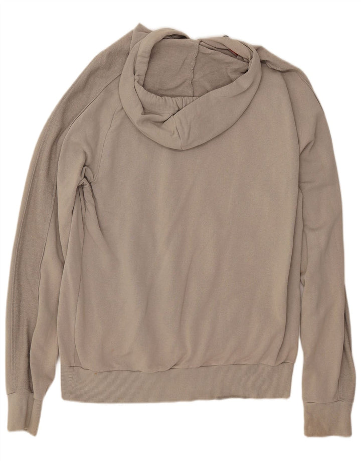 PUMA Mens Graphic Hoodie Jumper Large Grey Cotton