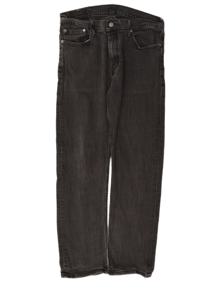 Levi's Mens 514 Straight Jeans W36 L32 Grey Cotton
