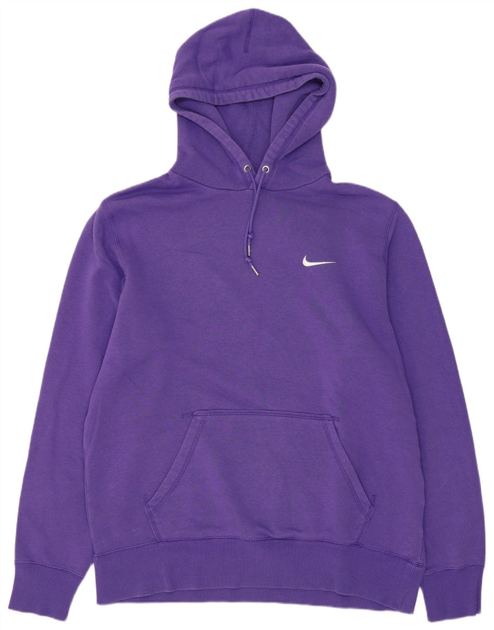Nike Mens Hoodie Jumper Large Purple Cotton