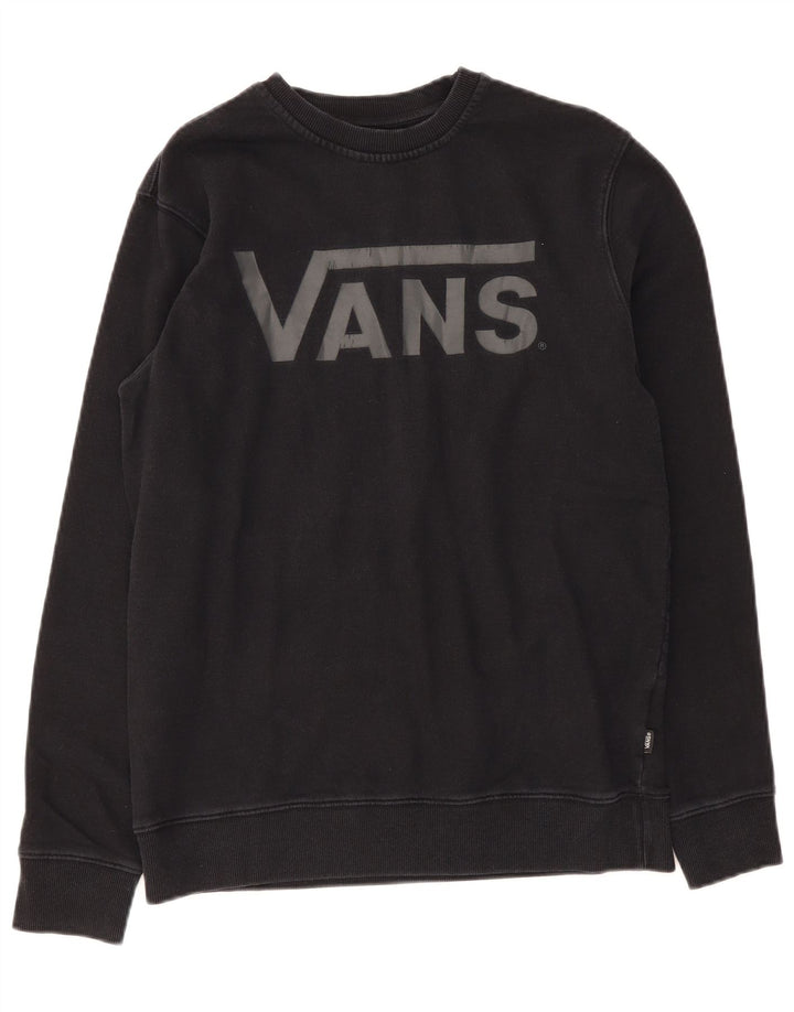 Vans Mens Sweatshirt Jumper Medium Black Cotton