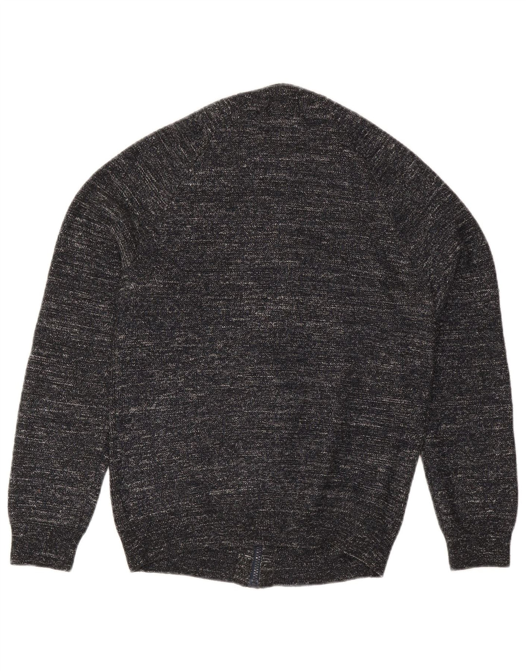 Marks & Spencer Mens Cardigan Sweater Small Black Flecked Polyester