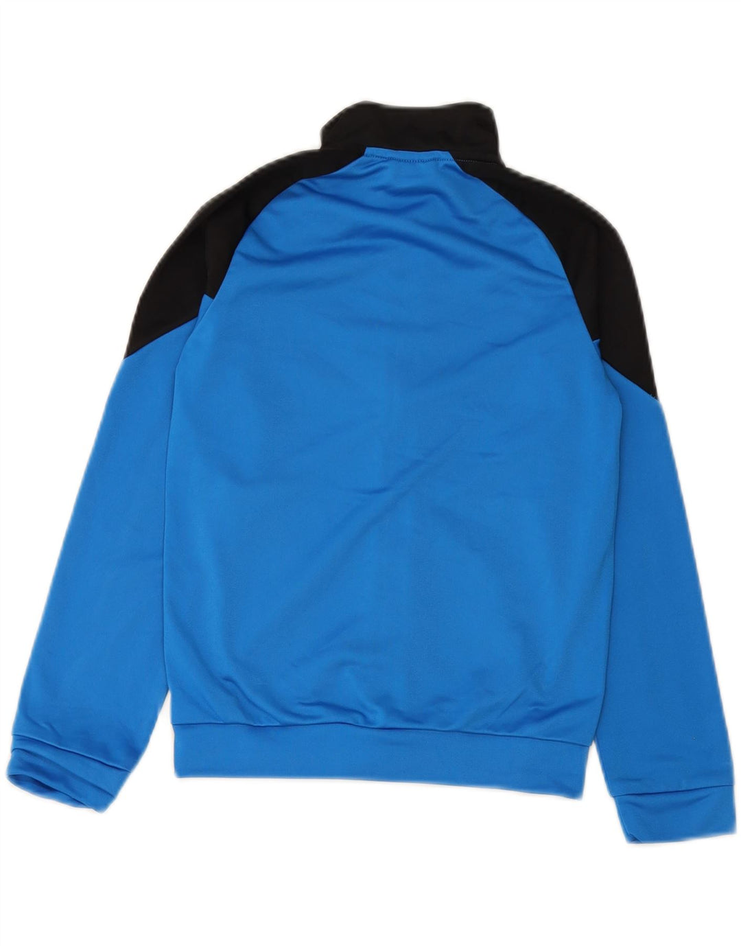 PUMA Boys Graphic Tracksuit Top Jacket 9-10 Years Blue Colourblock