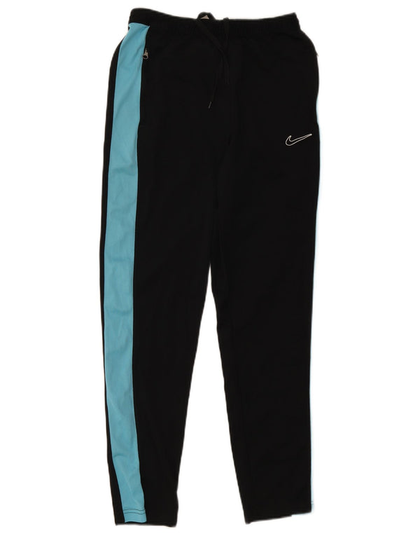 Nike Mens Dri Fit Slim Tracksuit Trousers Small Black Colourblock Polyester